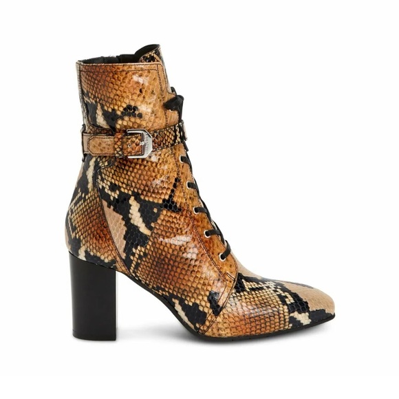Aquatalia Shoes - Aquatalia Fawne Snake Lace Up Boots, Size 7